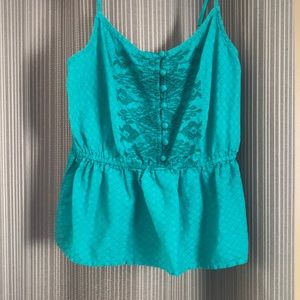 Teal/Green tank top
